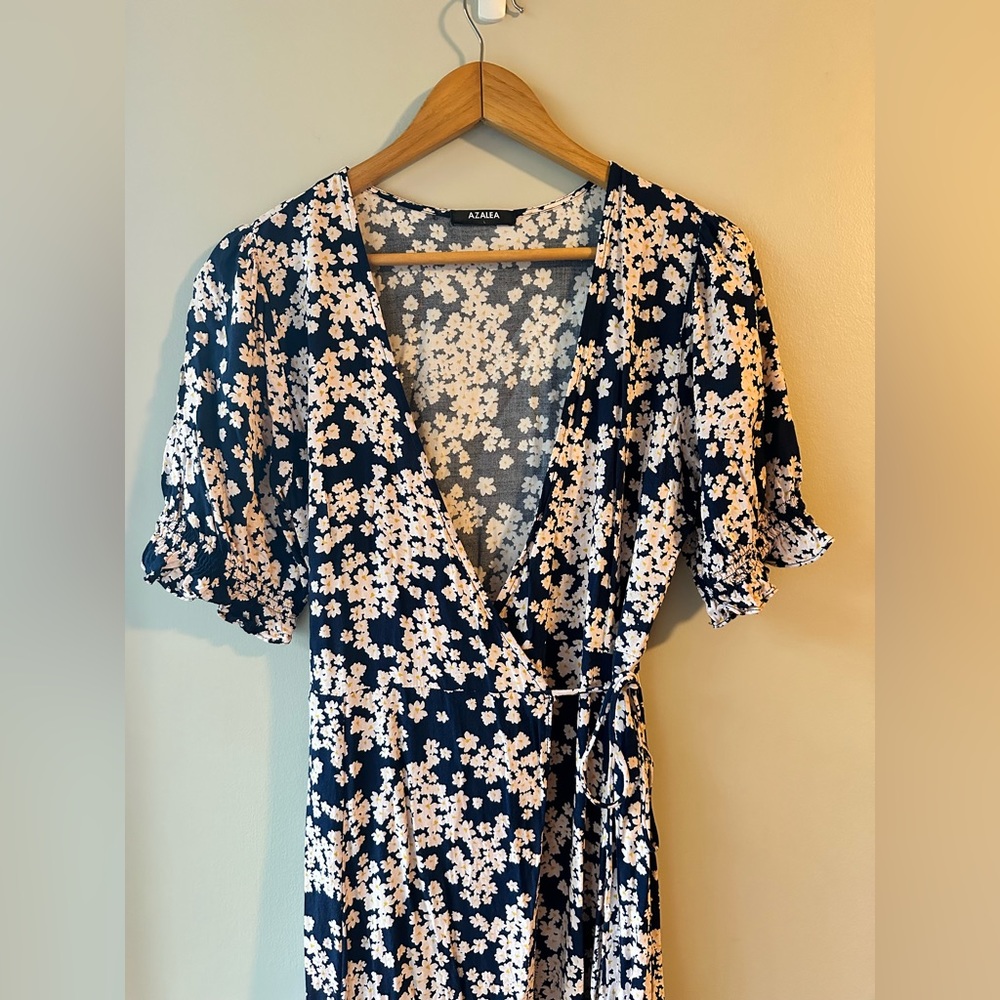 Size L Azalea Wrap Dress floral maxi